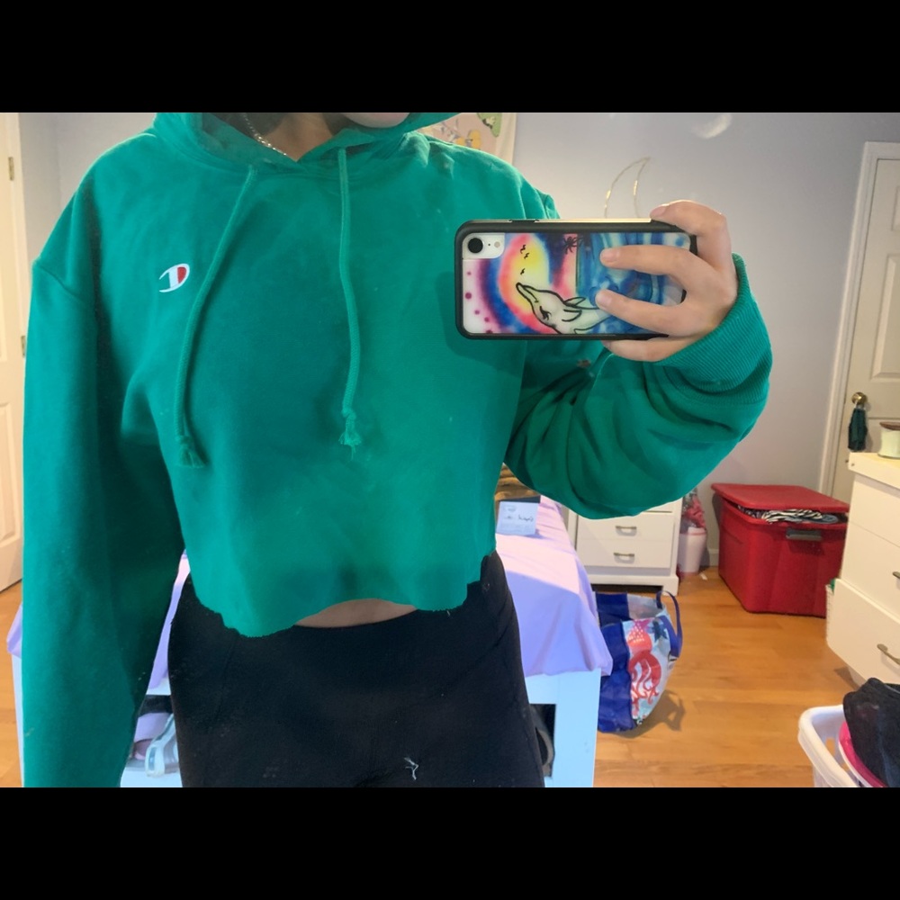 Champion cropped hoodie